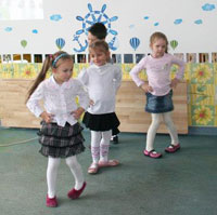 Tańce w przedszkolu prywatnym Wesoły Uśmiech